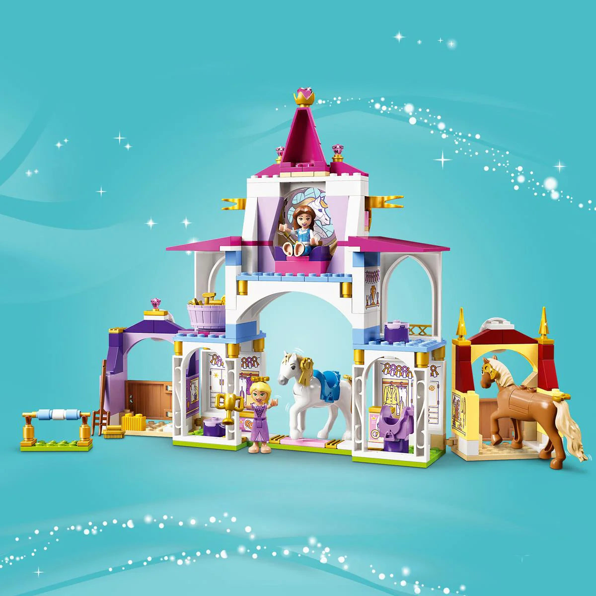 LEGO® Disney Princess - Grajdurile regale ale Bellei și Rapunzel 43195, 239 de piese