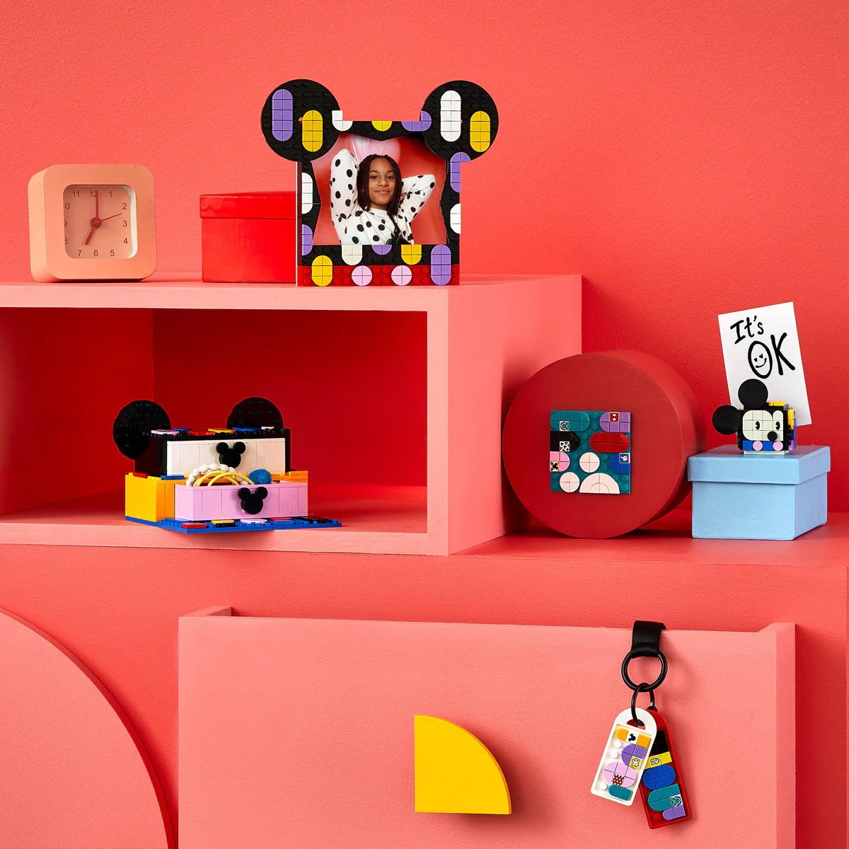 LEGO® DOTS - Cutie pentru proiecte școlare Mickey Mouse și Minnie Mouse 41964, 669 de piese