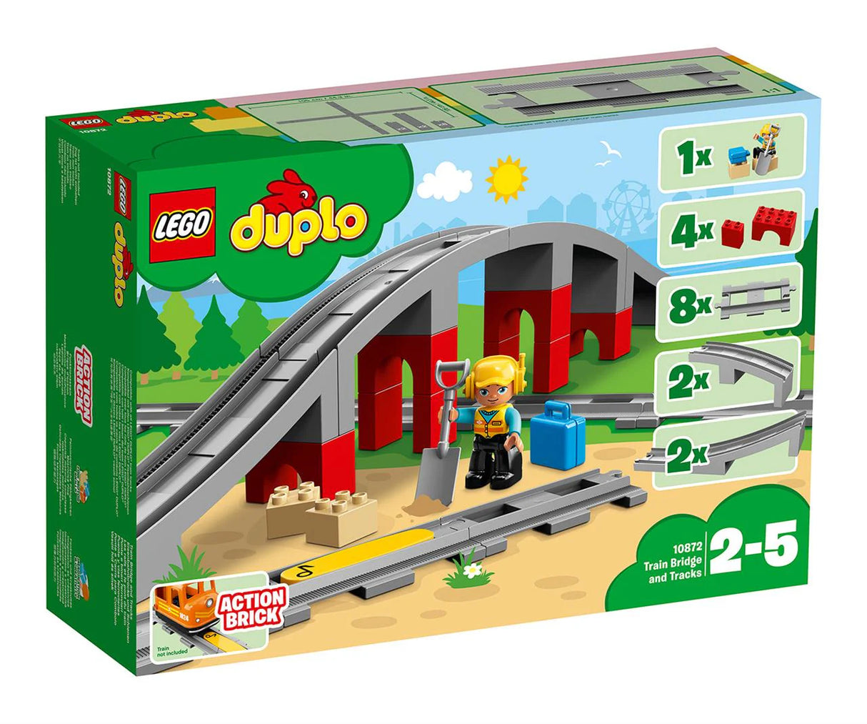 LEGO® DUPLO® Pod și Șină 10872, 26 de piese