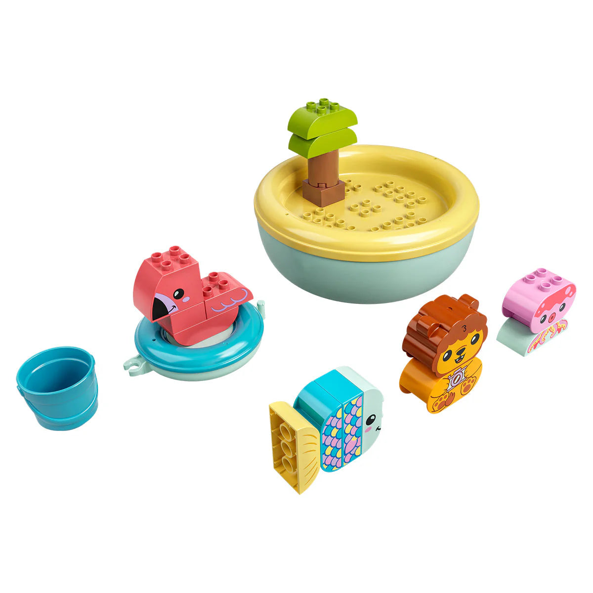 LEGO® DUPLO - Prima mea distracție la baie: Insula plutitoare a animalelor 10966, 20 de piese