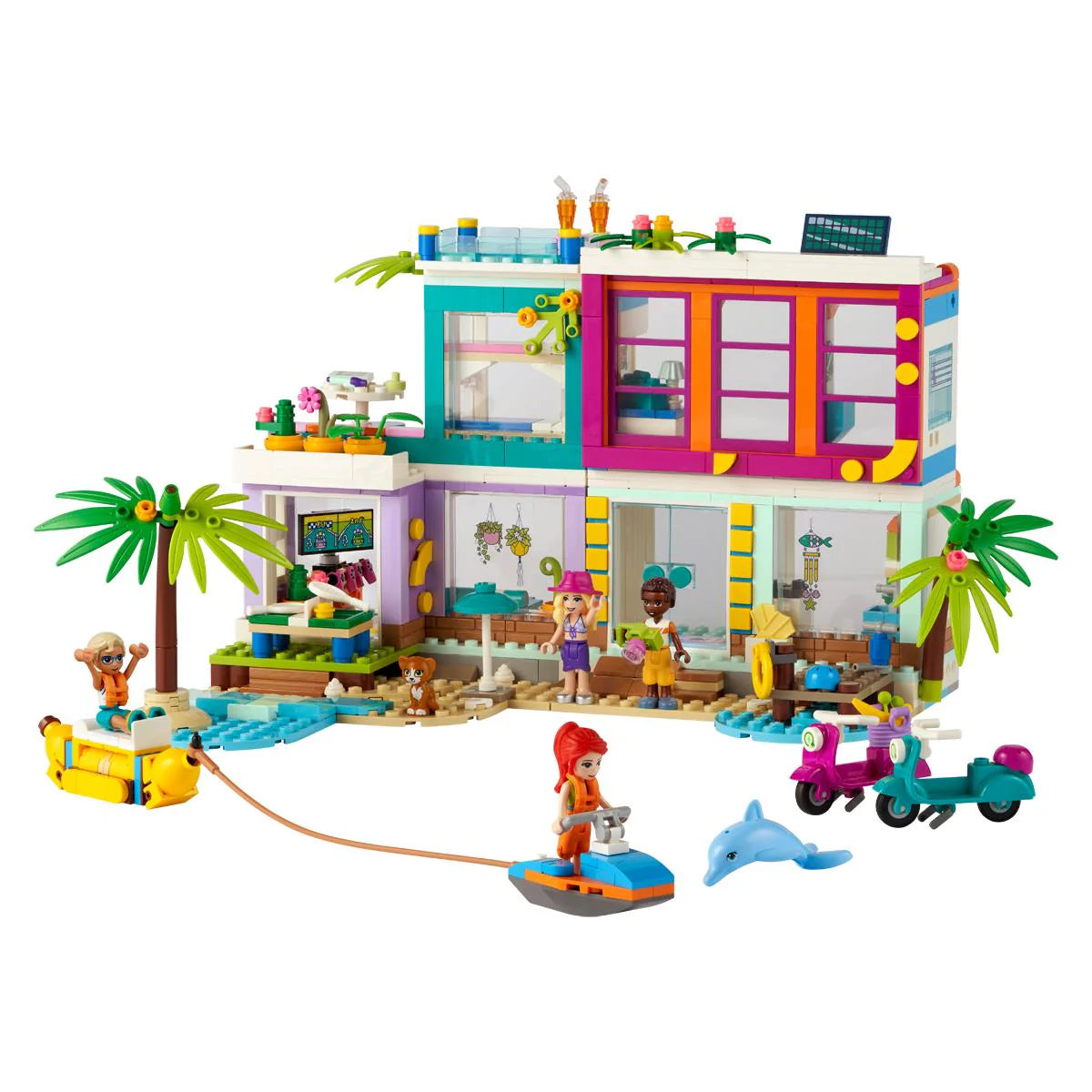 LEGO® Friends - Vila de pe plajă 41709, 686 de piese