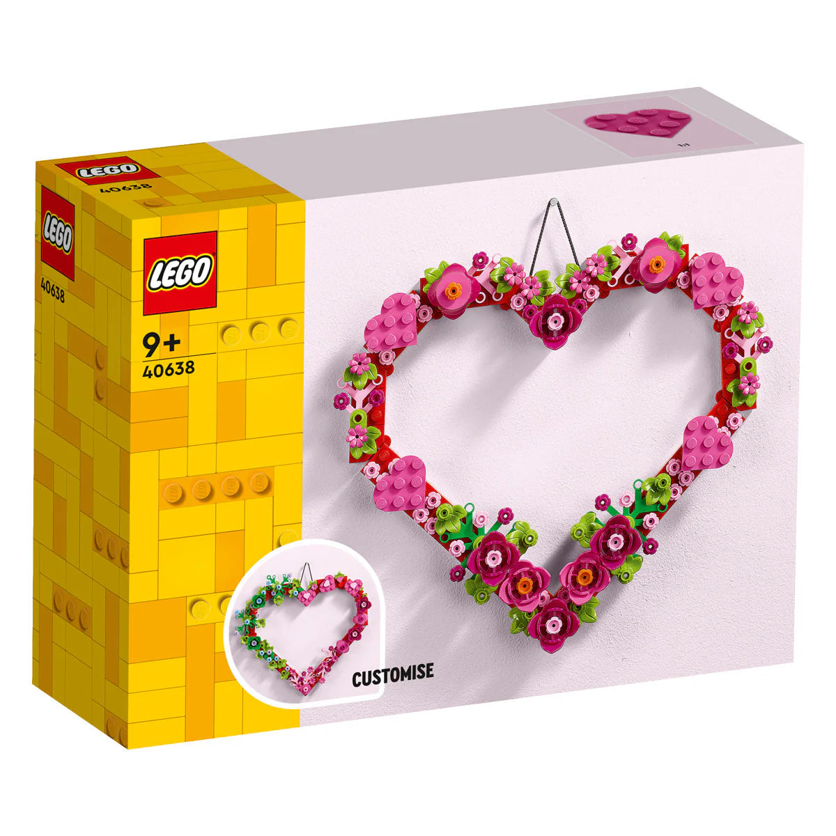 LEGO® Icons Botanical - Ornament în formă de inimă 40638, 254 piese