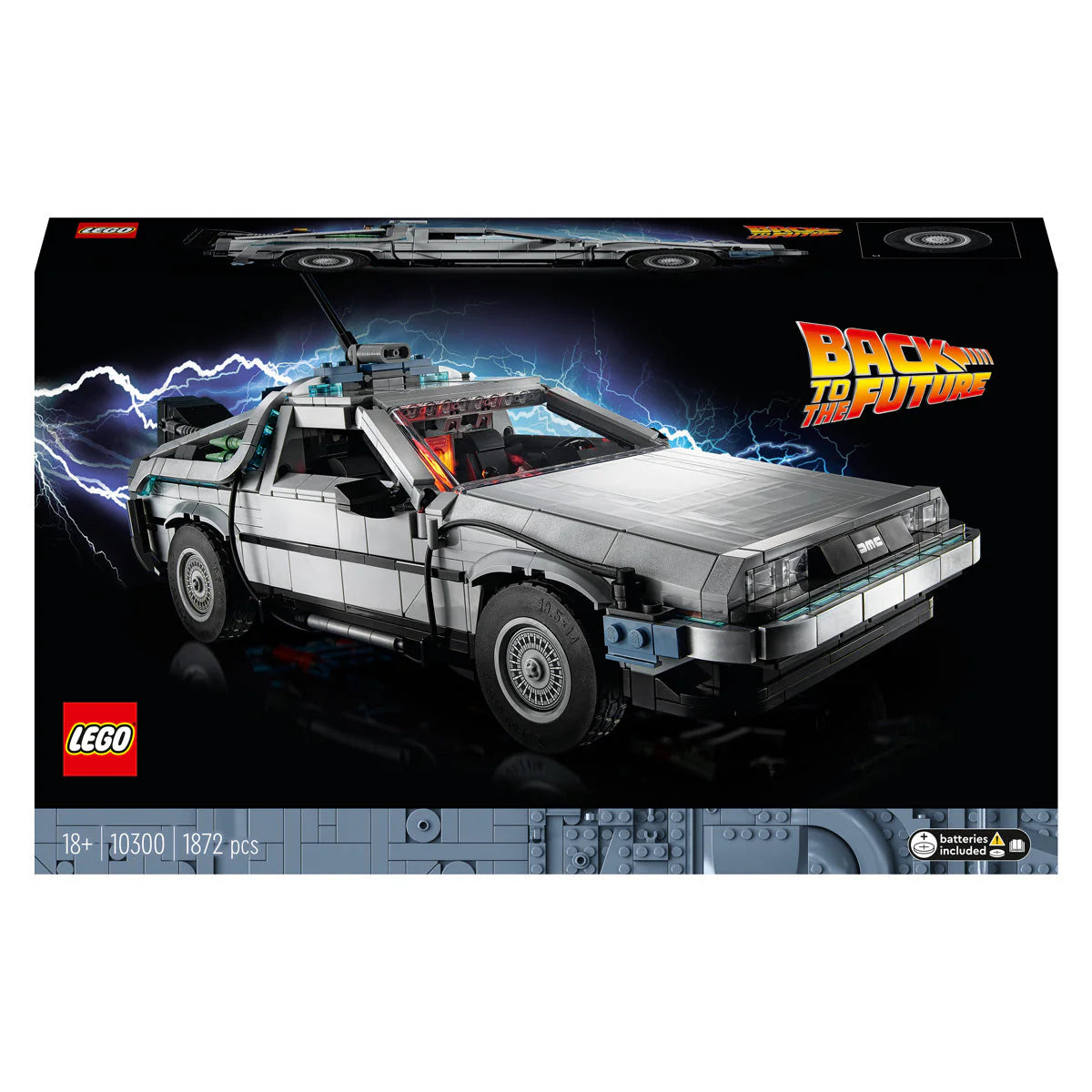 LEGO® Icons - Mașina timpului Înapoi în viitor 10300, 1872 piese