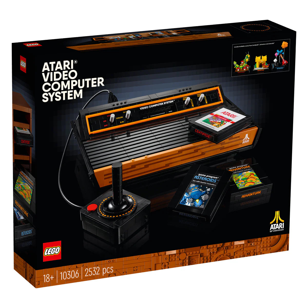 Set de 2532 de piese de construcție - Icoane - Atari 2600, Lego, Multicolor