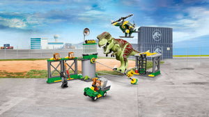 LEGO® Jurassic World - Evadarea din Tyrannosaurus Rex 76944, 140 de piese