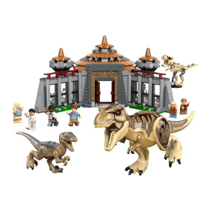 LEGO® Jurassic World - Centrul pentru vizitatori cu Rex și Raptor 76961, 693 de piese