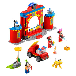 LEGO® Disney Mickey și Prietenii - Stația de pompieri și camionul Mickey și Prietenii, 10776, 144 de piese