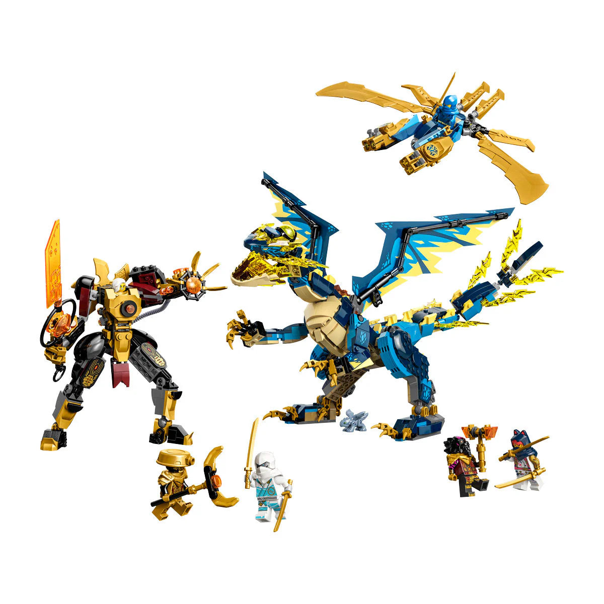 LEGO® Ninjago - Dragonul Elemental vs. robotul Împărătesei 71796, 1038 de piese
