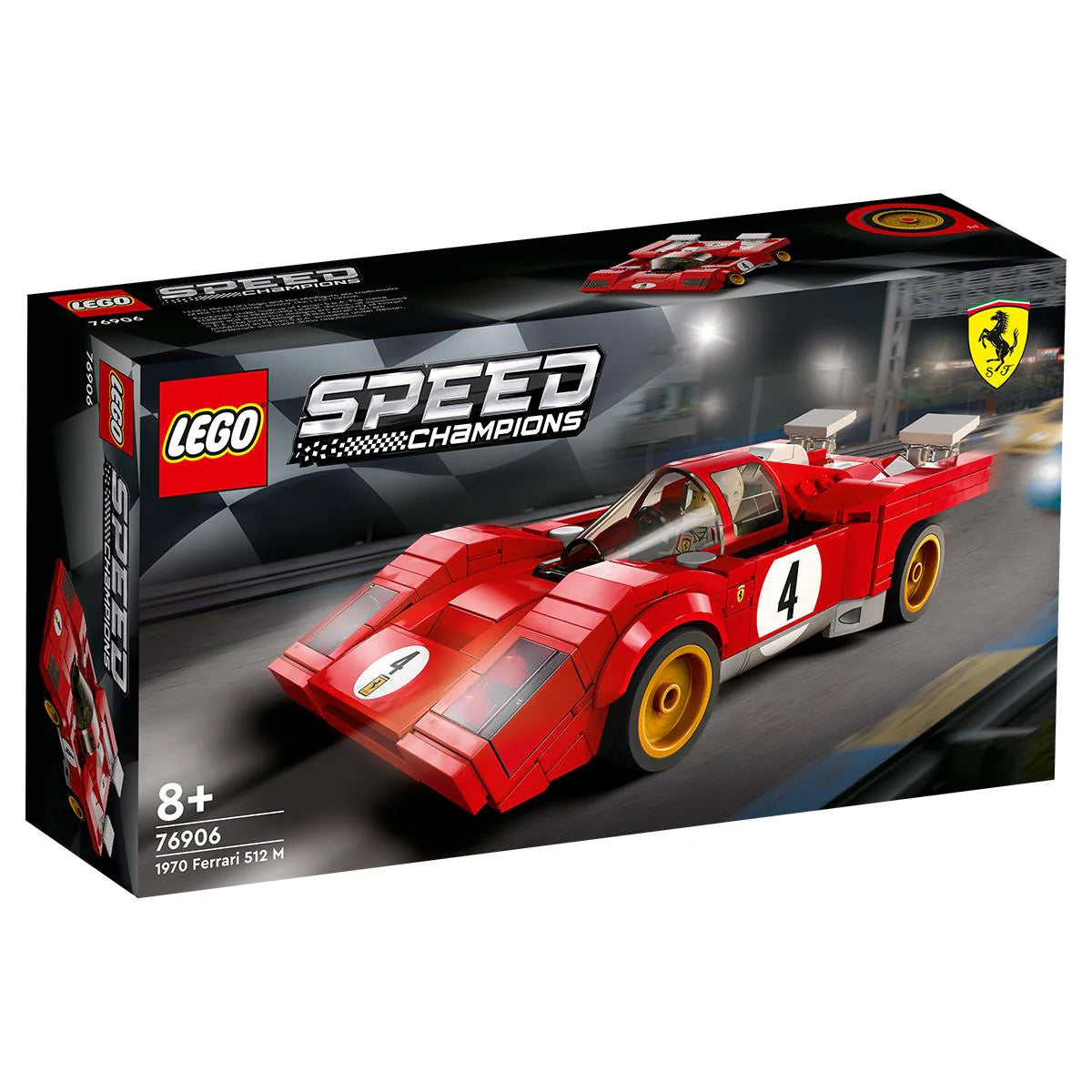 LEGO® Campionii Vitezei - Ferrari 512 M din 1970 76906, 291 de piese