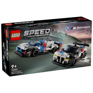 LEGO® Speed ​​​​Champions - Mașini de curse BMW M4 GT3 și BMW M Hybrid v8 76922, 676 de piese