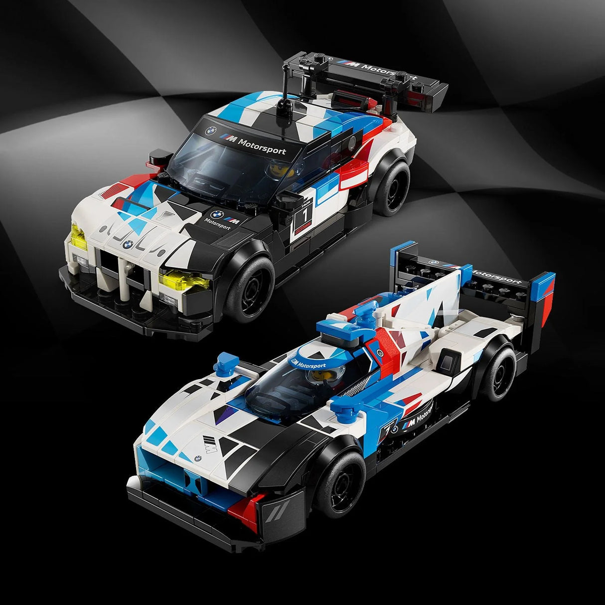LEGO® Speed ​​​​Champions - Mașini de curse BMW M4 GT3 și BMW M Hybrid v8 76922, 676 de piese