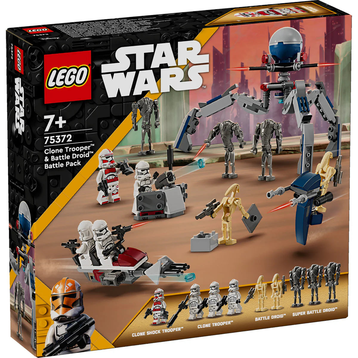 LEGO® Star Wars™ - Pachet de luptă Clone Trooper™ și Droid de luptă 75372, 215 piese