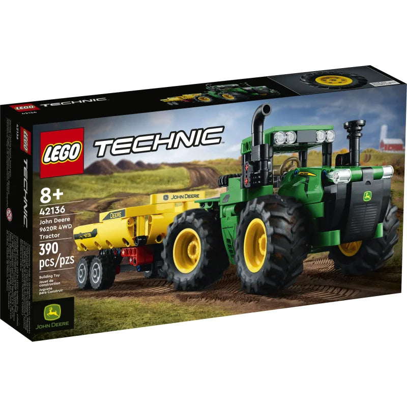 LEGO® Technic - Tractor John Deere 9620R 4WD 42136, 390 de piese