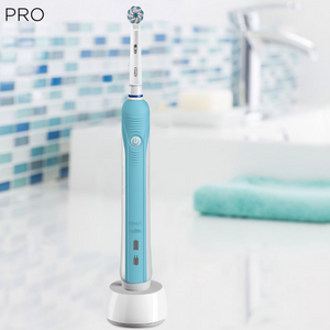 Periuță de dinți electrică Oral-B PRO 700 Sensi Clean 157786, Alb și Albastru