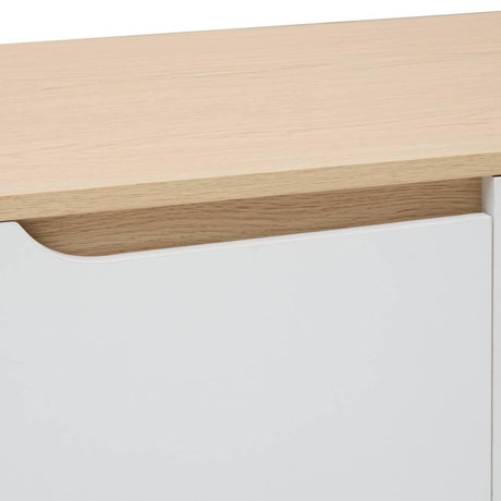 ТВ шкаф 5five Luma, MDF, Бял, 120 cm — изглед 7