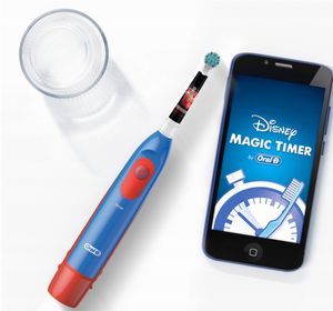 Periuță de dinți electrică pentru copii Oral-B Stages Power Disney Cars &amp; Planes DB4.510.K, Roșu