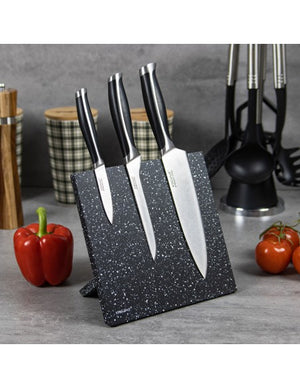 Suport magnetic pentru cuțite KingHoff 1560, marmură neagră