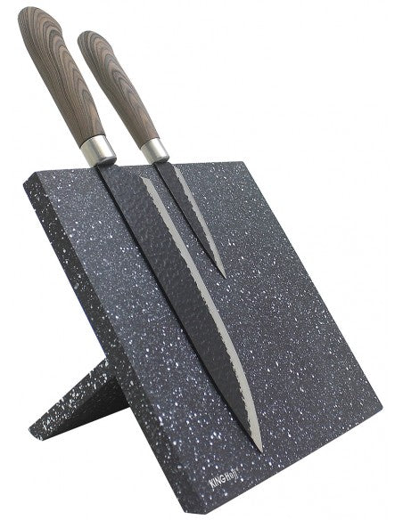 Suport magnetic pentru cuțite KingHoff 1560, marmură neagră