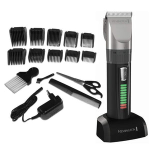 Mașină de tuns Remington HC5810 Genius, fără fir, 10 accesorii, negru/gri