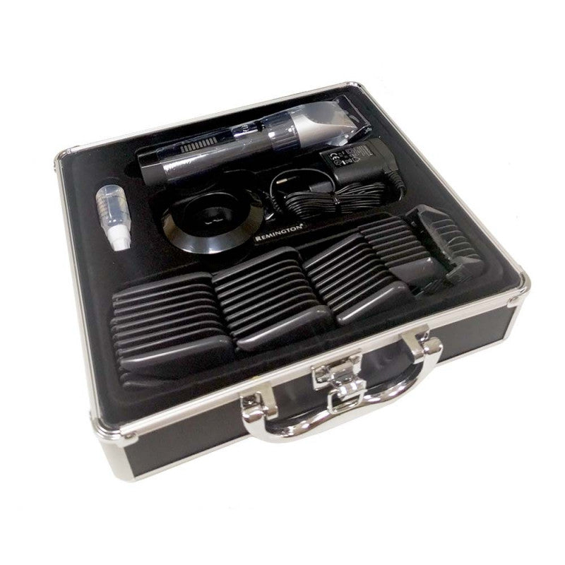 Mașină de tuns Remington HC5810 Genius, fără fir, 10 accesorii, negru/gri