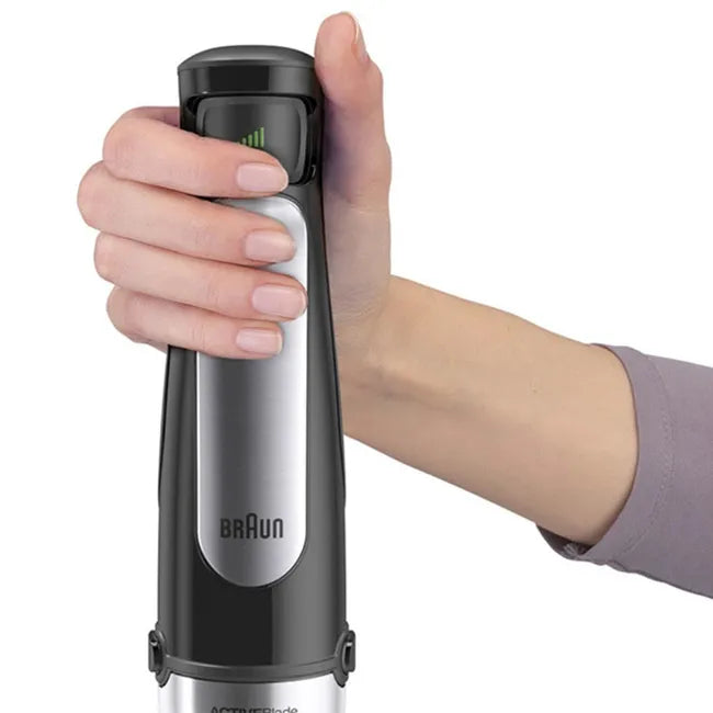 Blender Braun MultiQuick 7000X, 1000 W, Pahar gradat 0,6 l, Easy SmartSpeed, EasyClick Plus, Negru Premium