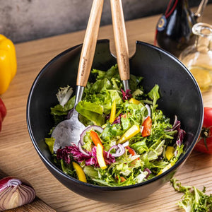 Set de bol și 2 tacâmuri pentru salată Klausberg, Ceramică