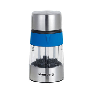 Râșniță de sare și piper 3 în 1, condimente Klausberg KB-7020, 3 compartimente, oțel inoxidabil