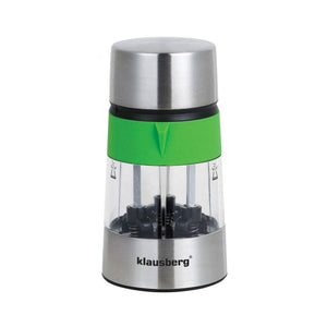Râșniță de sare și piper 3 în 1, condimente Klausberg KB-7020, 3 compartimente, oțel inoxidabil