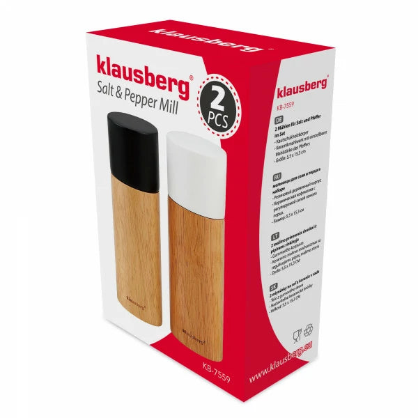 Set de râșniță Klausberg 7559, lemn de cauciuc, multicolor