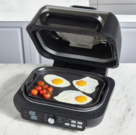 Grătar electric NINJA Foodi AG651EU, Funcție de friteuză cu aer cald, 2460W, 3.78l, Negru