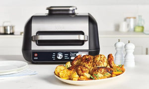 Grătar electric NINJA Foodi AG651EU, Funcție de friteuză cu aer cald, 2460W, 3.78l, Negru