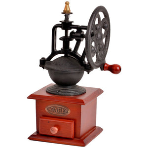 Râșniță mecanică de cafea KingHoff 1204, Reglare dimensiune, Ceramică, Fontă și lemn 