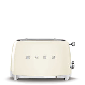 Prăjitor de pâine SMEG TSF02CREU, 1500W, 4 felii, 6 niveluri de prăjire, Cremă
