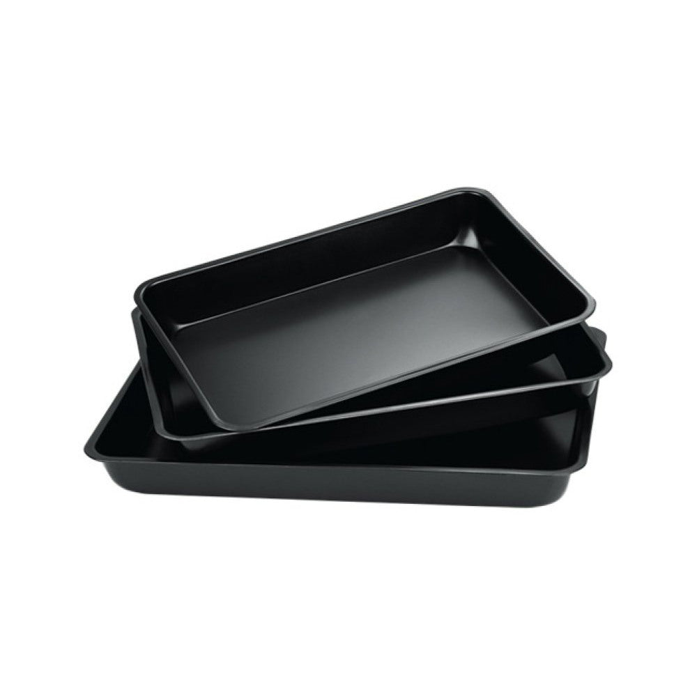 Set de tavi KingHoff 4199, 3 piese, dreptunghiulare, negre