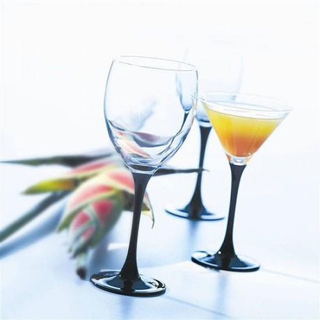 Set pahare vin roșu LAV Venue, 340 ml, 6 buc., picior negru