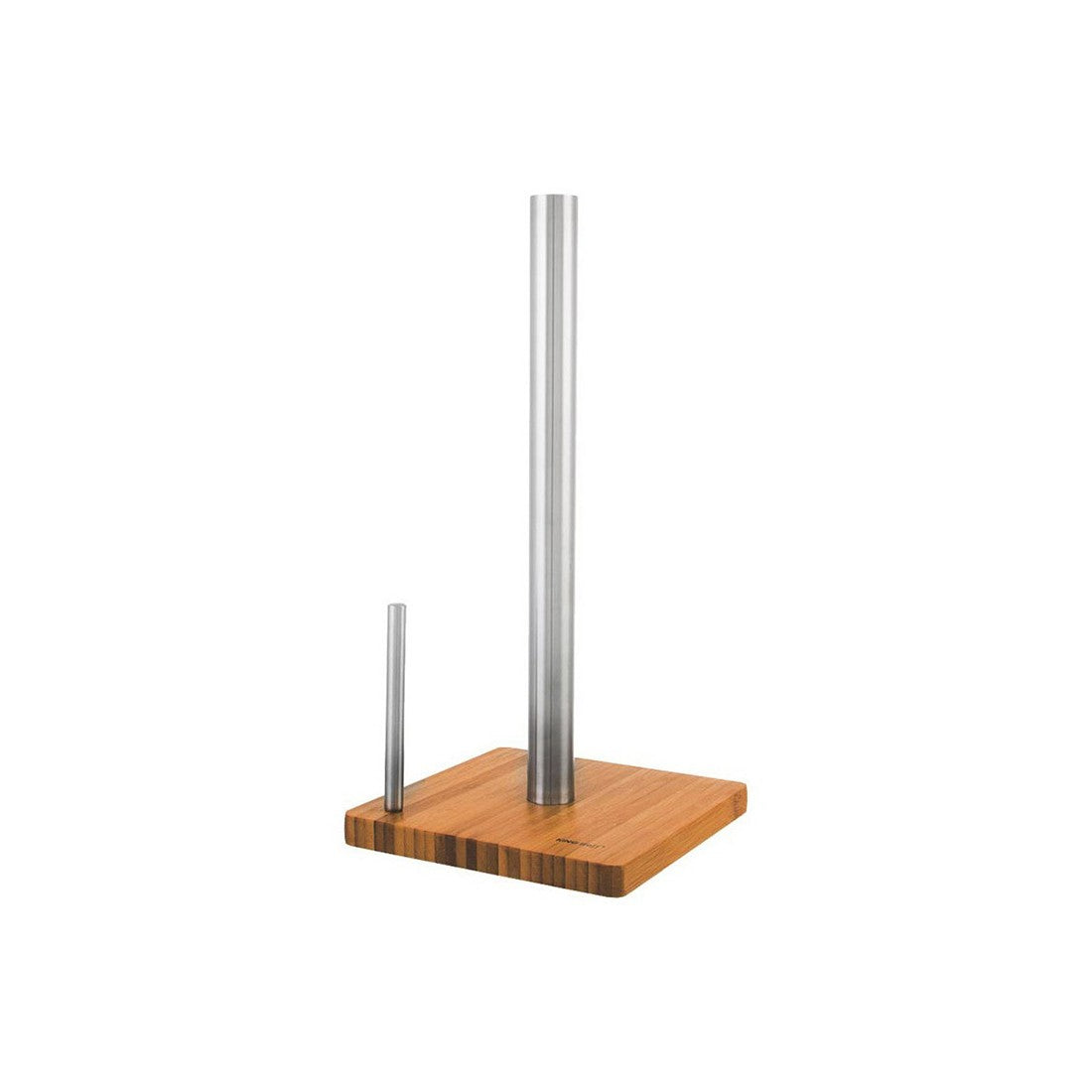 Suport hârtie de bucătărie KingHoff 3921, 22x11 cm, Bambus/Oțel inoxidabil
