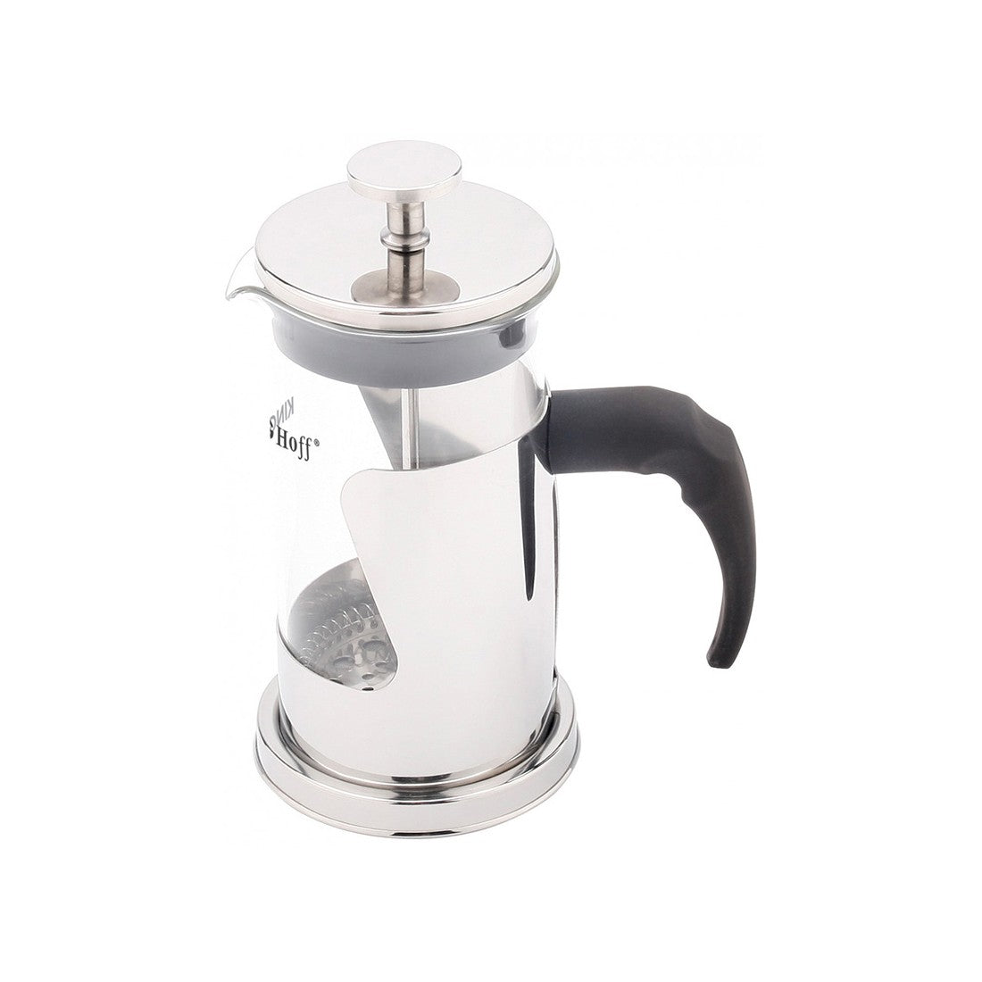 Presă franceză pentru cafea și ceai KingHoff 4841, 800 ml, Sticlă, Oțel inoxidabil