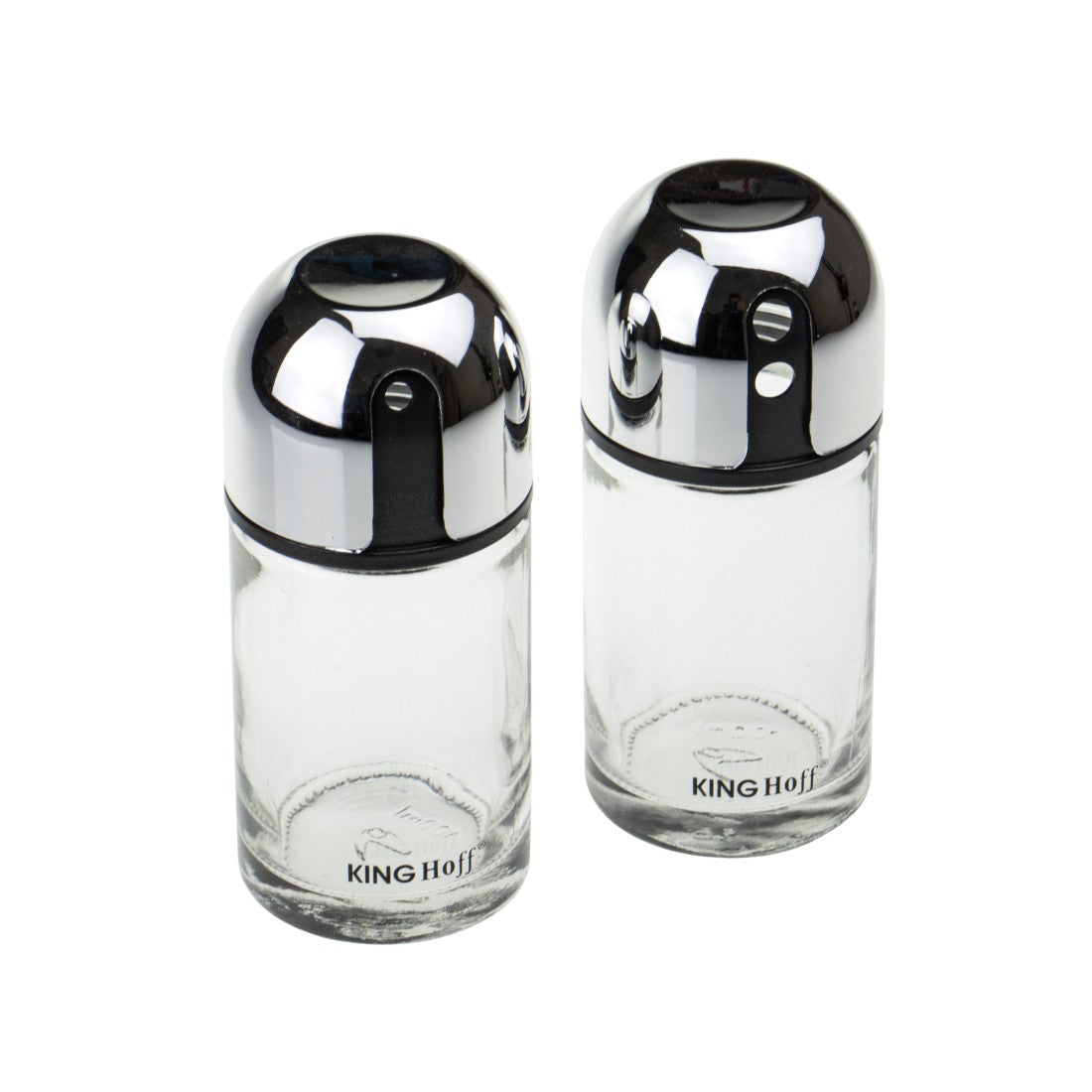 Set de 2 solnițe și pipernițe KingHoff 1644 11,2x5,8x12,7 cm, Capacitate 100 grame