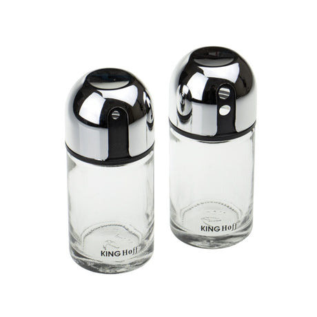 Set de 2 solnițe și pipernițe KingHoff 1644 11,2x5,8x12,7 cm, Capacitate 100 grame