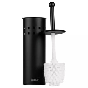 Perie de toaletă KingHoff 1812, 39,5 cm, oțel negru