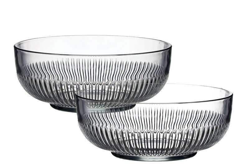 Bol de salată din sticlă LAV Tokyo, 880 ml, 2 buc. 