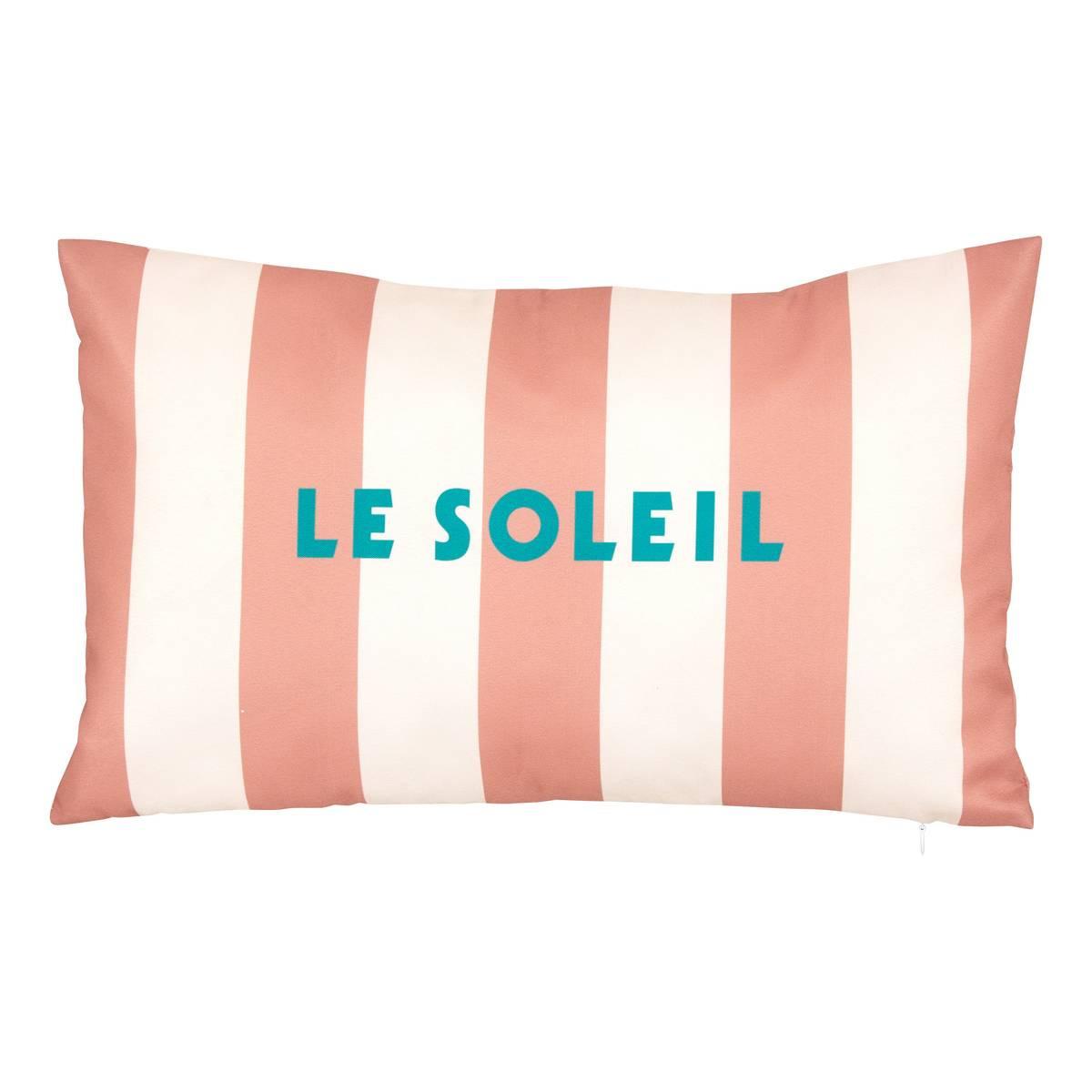 Poolside outdoor cushion 30x50cm terracotta
