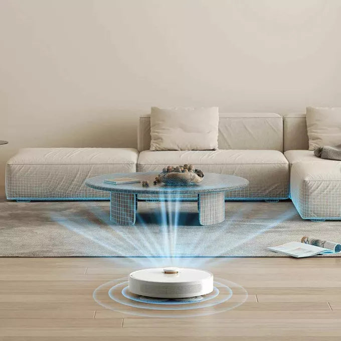 Aspirator robot Xiaomi S10+ BHR6368EU, Wi-Fi, Aspirare și ștergere simultană, 55 W, 4800 mAh, Putere de aspirare 4000 Pa, Recipient praf 450 ml, Recipient apă 200 ml, Senzor covor, Alb