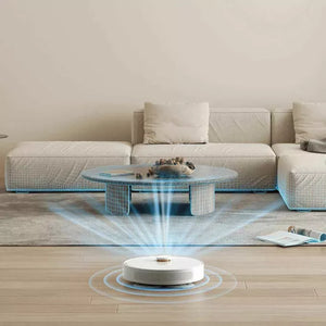 Aspirator robot Xiaomi S10+ BHR6368EU, Wi-Fi, Aspirare și ștergere simultană, 55 W, 4800 mAh, Putere de aspirare 4000 Pa, Recipient praf 450 ml, Recipient apă 200 ml, Senzor covor, Alb