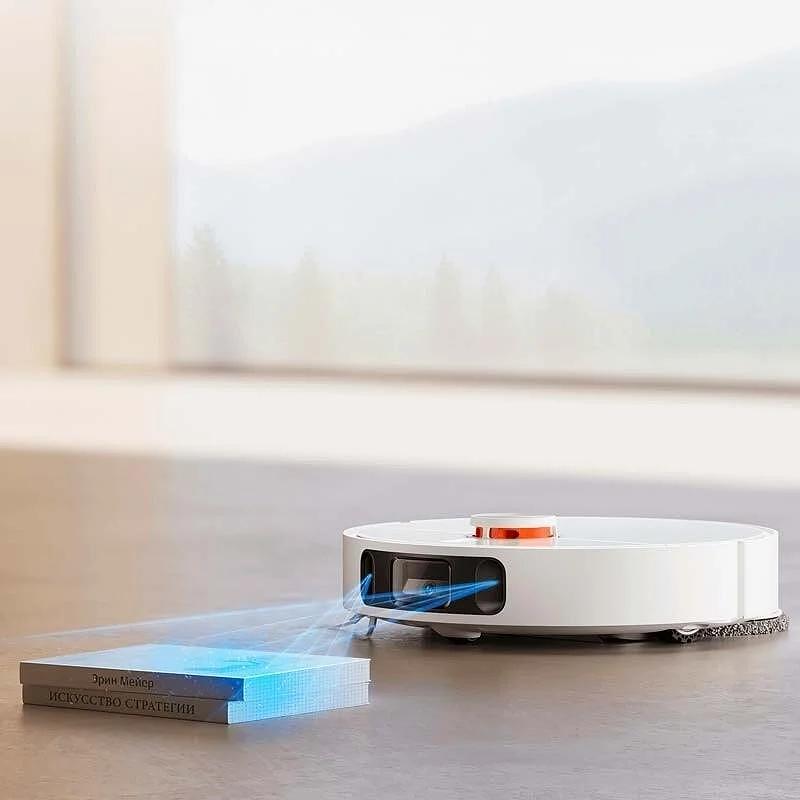 Aspirator robot Xiaomi X10+ BHR6363EU, Wi-Fi, Aspirare și ștergere simultană, 70W, 4800mAh, Putere de aspirare 4000pa, Senzor covor, Recipient praf 350 ml, Recipient apă 800 ml, Stație de golire, Alb