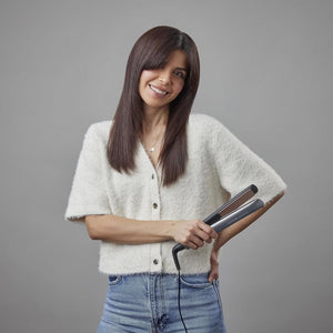 Placă de îndreptat părul Remington Keratin Protect S8598, înveliș ceramic, 230°C, gri