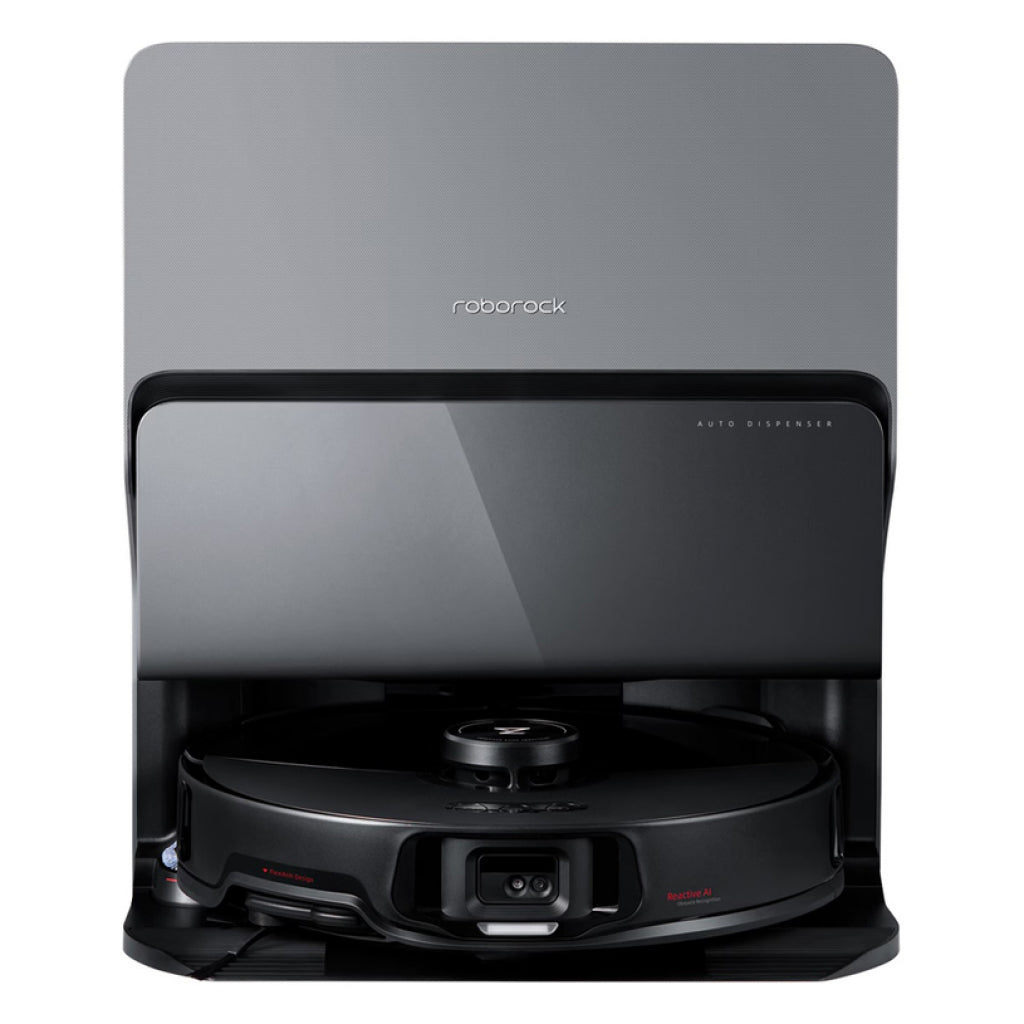 Aspirator cu mop Xiaomi Roborock S8 MaxV Ultra, 69W, 5200 mAh, stație de curățare automată, mop negru