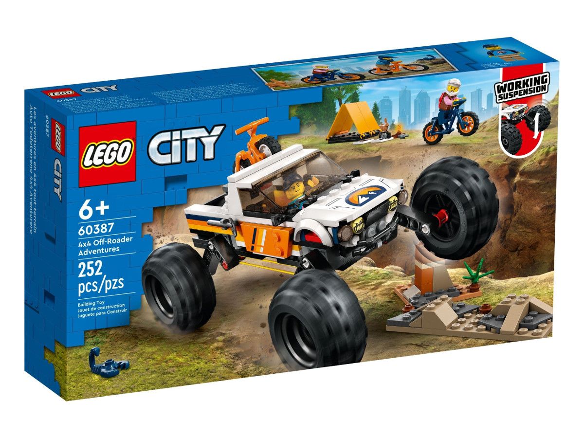 LEGO® City - Aventuri Off-Road cu Vehicul 4x4 60387, 252 piese
