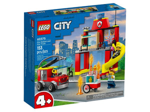 LEGO® City - Stație de pompieri și mașină de pompieri 60375, 153 de piese