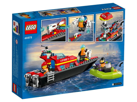 LEGO® City - Barcă de salvare a pompierilor 60373, 144 de piese